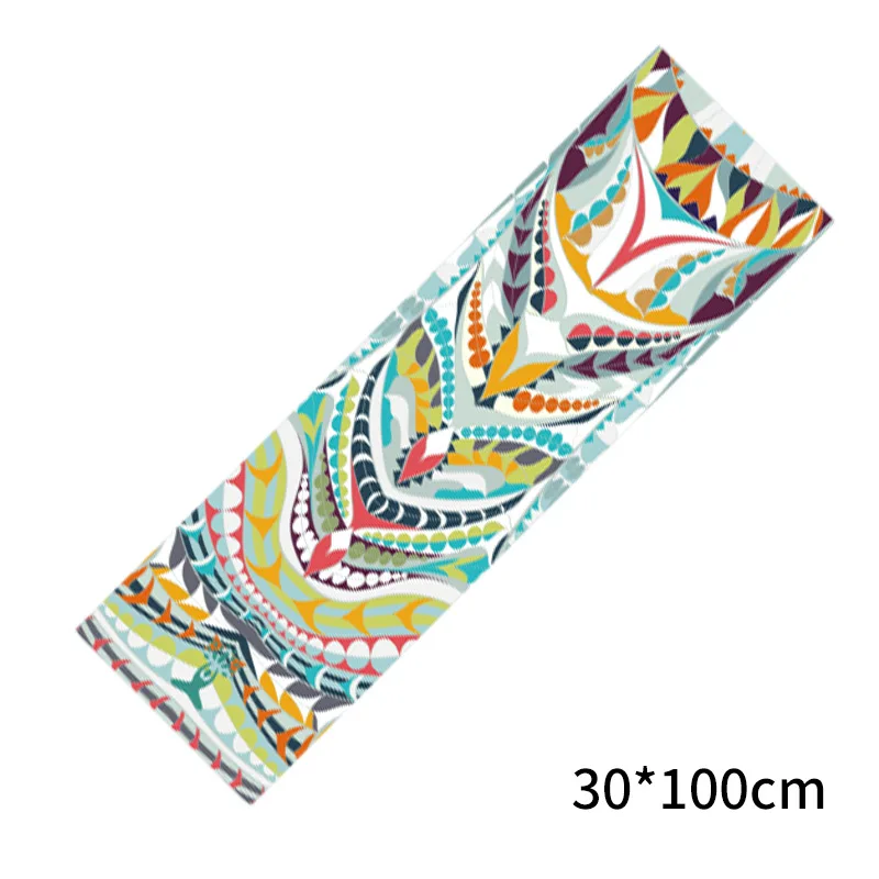 Полотенце для йоги 30*100 спортивное быстросохнущее полотенце с принтом 30x