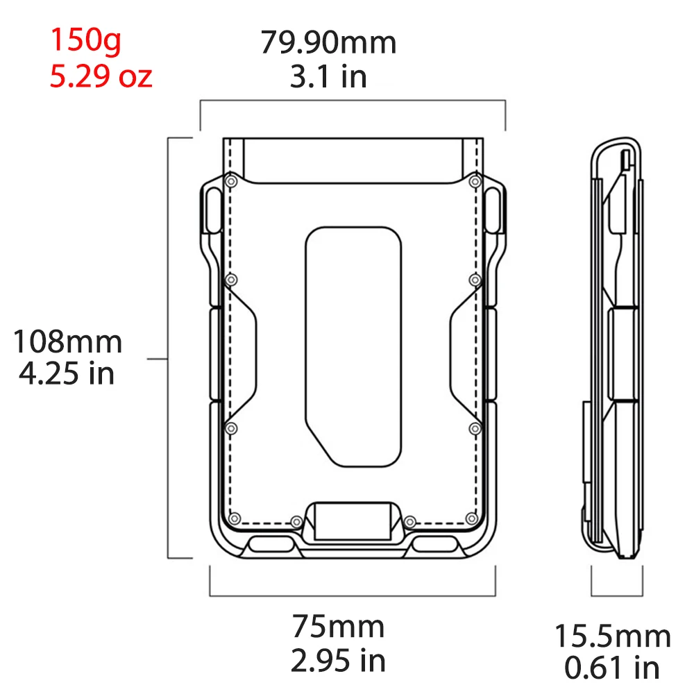 Кожаный чехол для кредитных карт с RFID-блокировкой чехол-кошелек из титана и