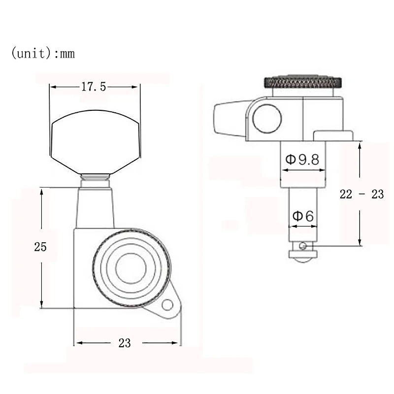

Locked String Tuning Pegs Key Tuners Machine Heads for Acoustic Electric Guitar Lock Schaller Style