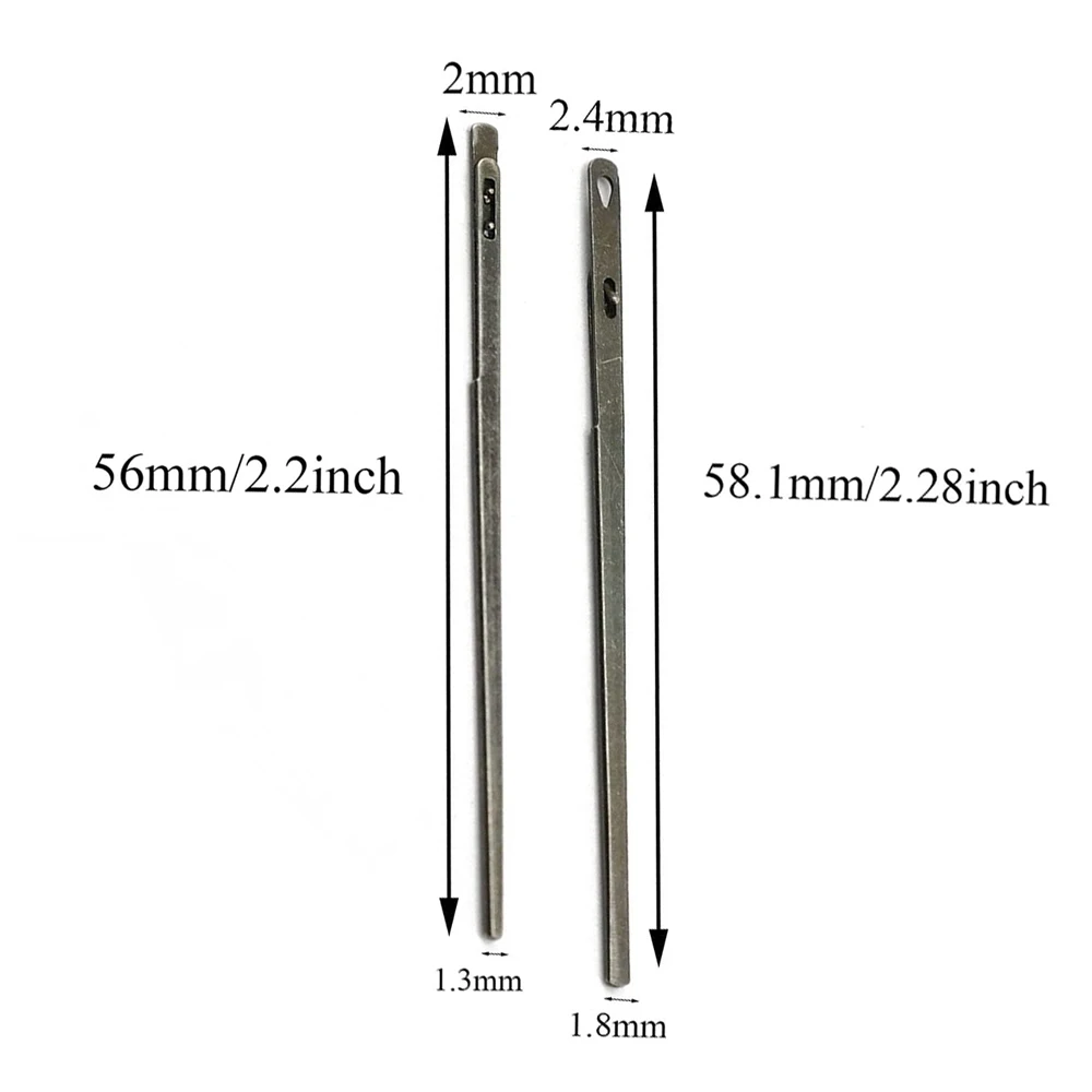 

2Pcs Double Hole Leather Rope Needles Leather Craft Lacing Threading Knitting Rope Needle Hand Sewing Needles Tool
