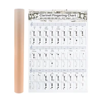 1pc clarinet finger guide chart useful clarinet chord chart for clarinet beginners brass instrument practice accessories