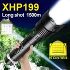 НОВЫЙ XHP199 16 Core Wick Супер мощный светодиодный фонарик 18650 Открытый фонарик XHP90.2 Водонепроницаемый IPX8 Перезаряжаемый фонарик