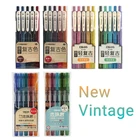 Дизайнерская обувь в стиле ретро; Новинка Винтаж гелевая ручка гладкая 0,5 мм Цветной чернила студентческой ручки письменные принадлежности Канцтовары DS-099