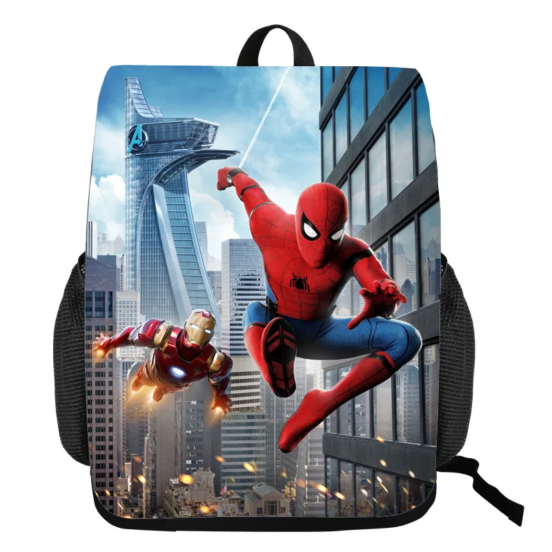 Marvel рюкзак Sac Dos Человек-паук рюкзак для мужчин Kpop школьные сумки для подростков мальчиков Plecak холст молния липучка рюкзак путешествия - Color: 13