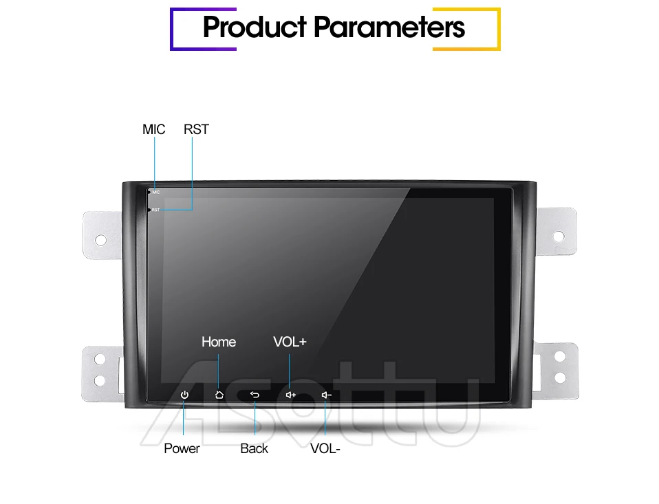 Asottu ips Android 9,0 PX30 автомобильный dvd для Suzuki Grand Vitara 2005-2012 мультимедиа головное устройство gps Радио Стерео gps навигация