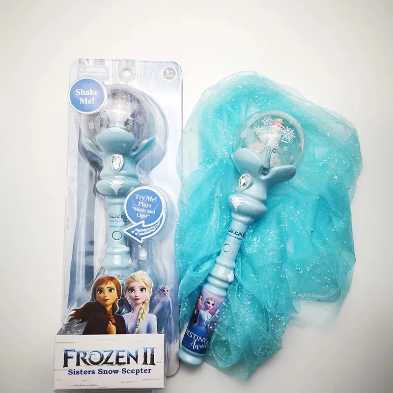 Disney Frozen 2 elsa anna princess Music Magic wand Girl Toys with Original  box  Makeup Toys Birthday Christmas Gift