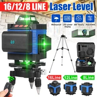 laser level 4d 81216 lines professional self leveling 360 horizontal vertical green laser beam line build measuring tools