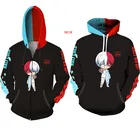 Todoroki Shouto Косплей толстовки Boku No Hero academic Косплей Толстовка с капюшоном на молнии куртка унисекс свитер Аниме Костюм Топы