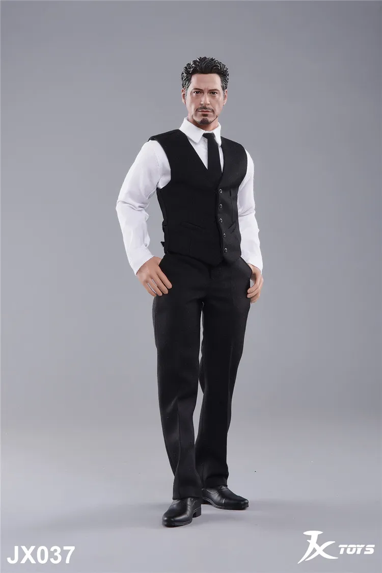 JXTOYS-037, 1/6, мужской аксессуар для фигуры, жилет, костюм Железного человека, голова Тони, комплект одежды для джентльмена, модель для 12 дюймов, фигурка - Цвет: Full Set