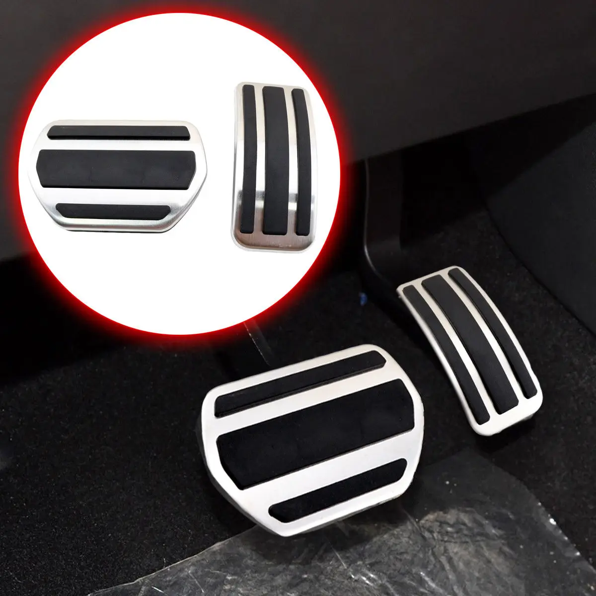 Авто Противоскользящие тормозные колодки ускоритель газа топлива Педаль крышка