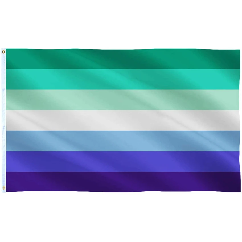 Новый флаг гордости для геев MLM яркий баннер 3x5 футов яркие цветные двойные