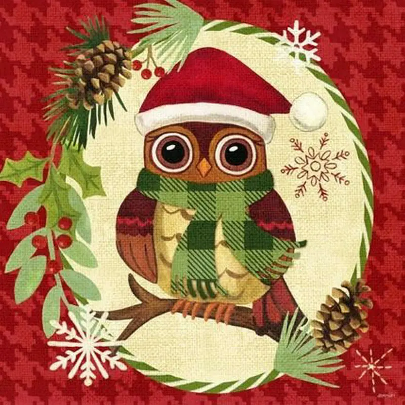 

Полностью круглая квадратная Рождественская искусственная цветочная картина 5D Сделай Сам из смолы вышитая картинка ручной работы