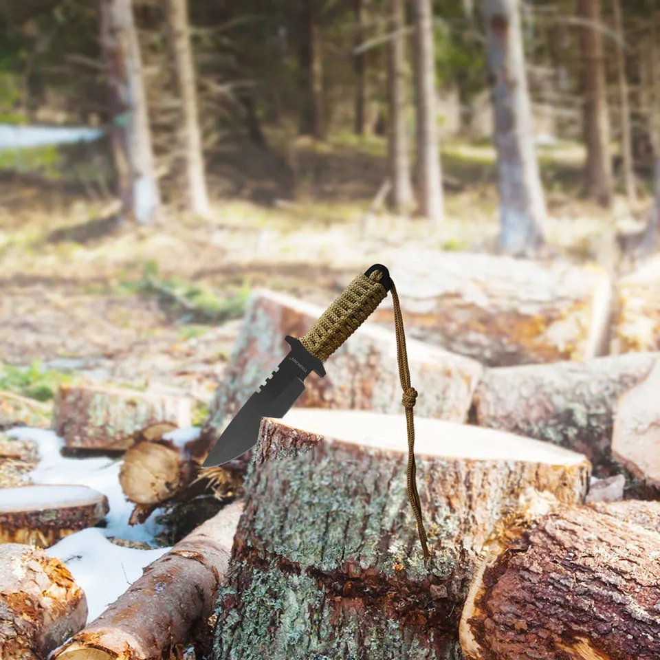 Походный нож 7 5 дюйма боевой тактический для выживания охотничий с нейлоновой