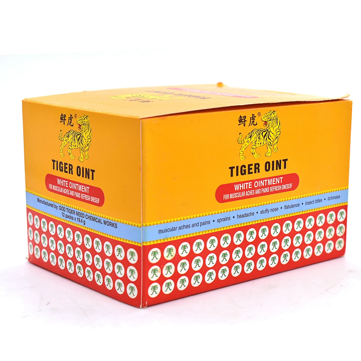 8 шт. бальзам для облегчения боли в мышцах Красного тигра зуда Прямая