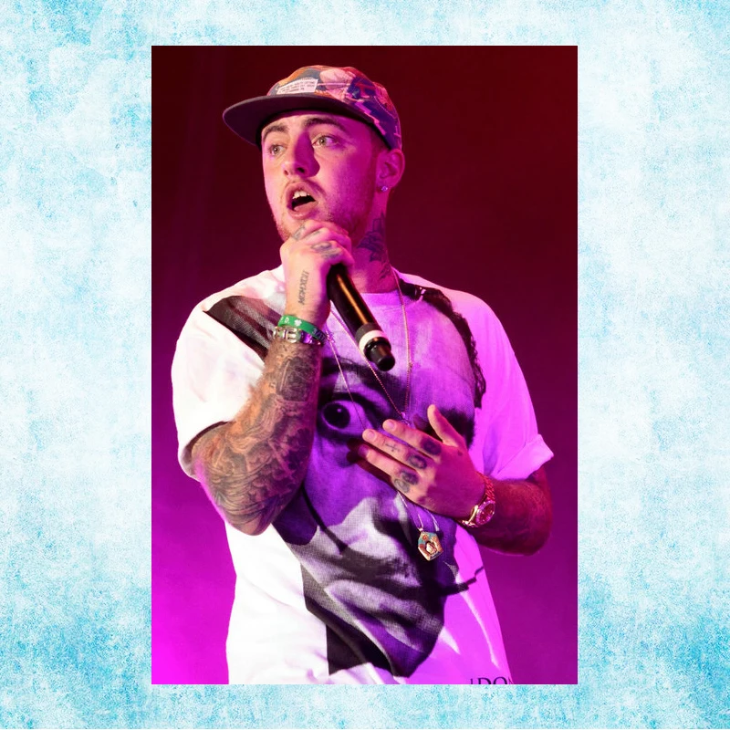 Настенная картина Mac Miller рэп печать на шелковом холсте постер 13x20 24x36 дюймов для