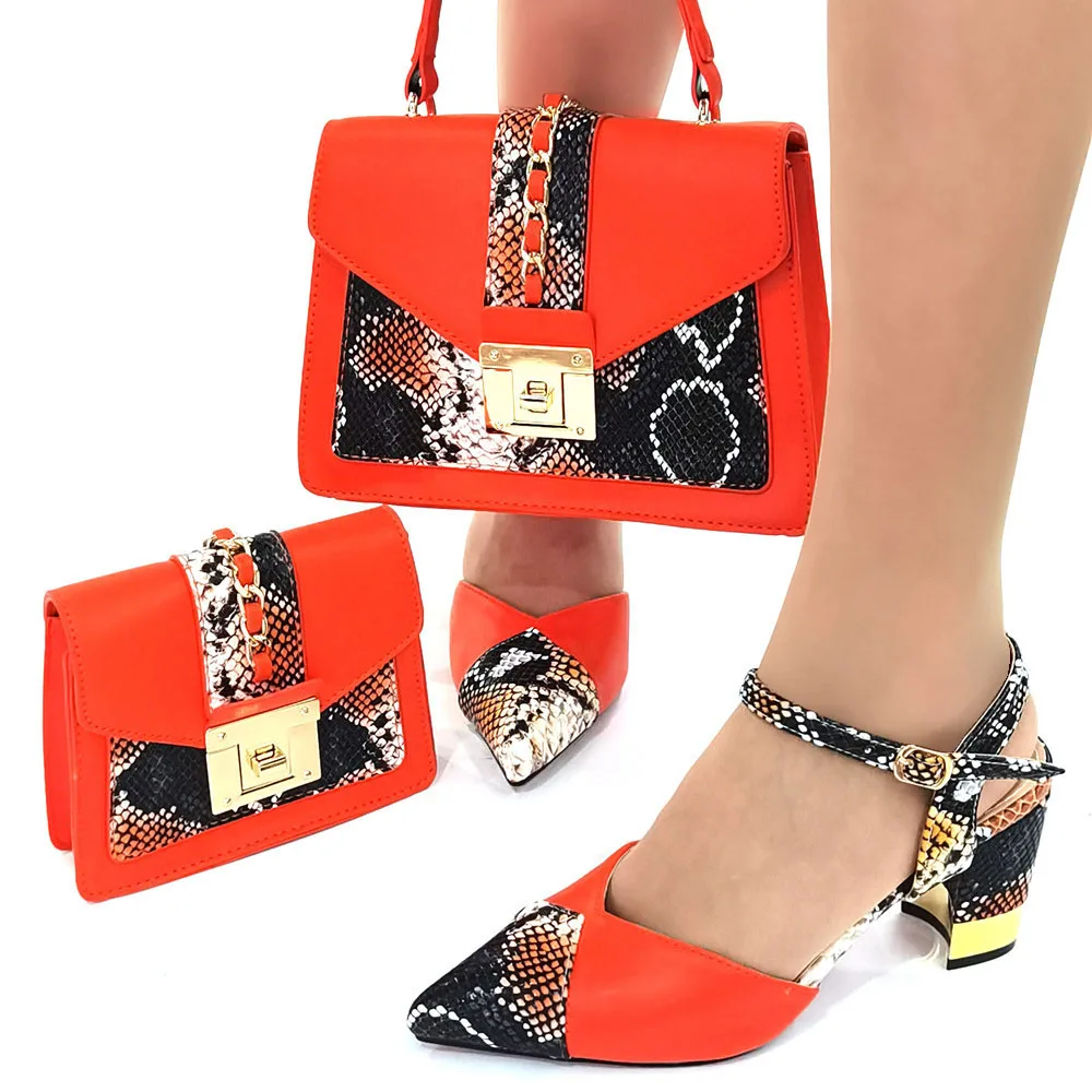 Doershow хорошая цена африканская Свадебная обувь Итальянская с подходящими сумками