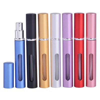 

5ml Portable MiniTravel Refillable Perfume Atomizer Bottle Perfume bottle For Spray Scent Pump Case Empty Cosmetic Containers