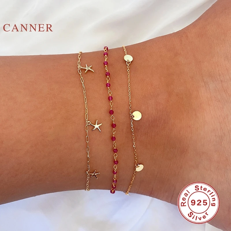 Женский ножной браслет CANNER Little Starfish из стерлингового серебра 925 пробы оптовая