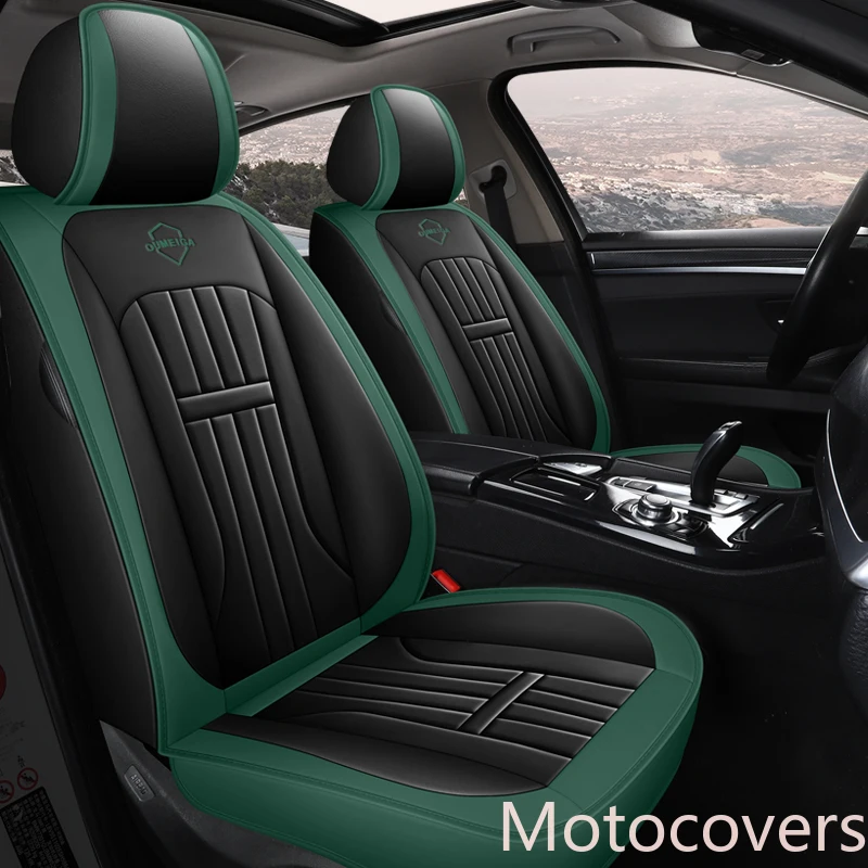 

Motocovers новые чехлы для сидений автомобиля седан прочный кожаный Универсальный пять сидений комплект для 5 местный P20316-5