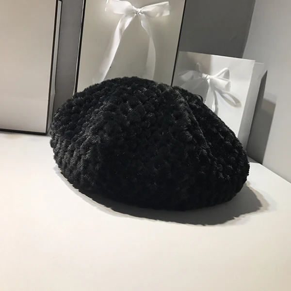 

Winter Berets Hat Painter Style Hat Women Vintage Berets Solid Color Caps Female Bonnet Warm Walking Cap Present 2021 New