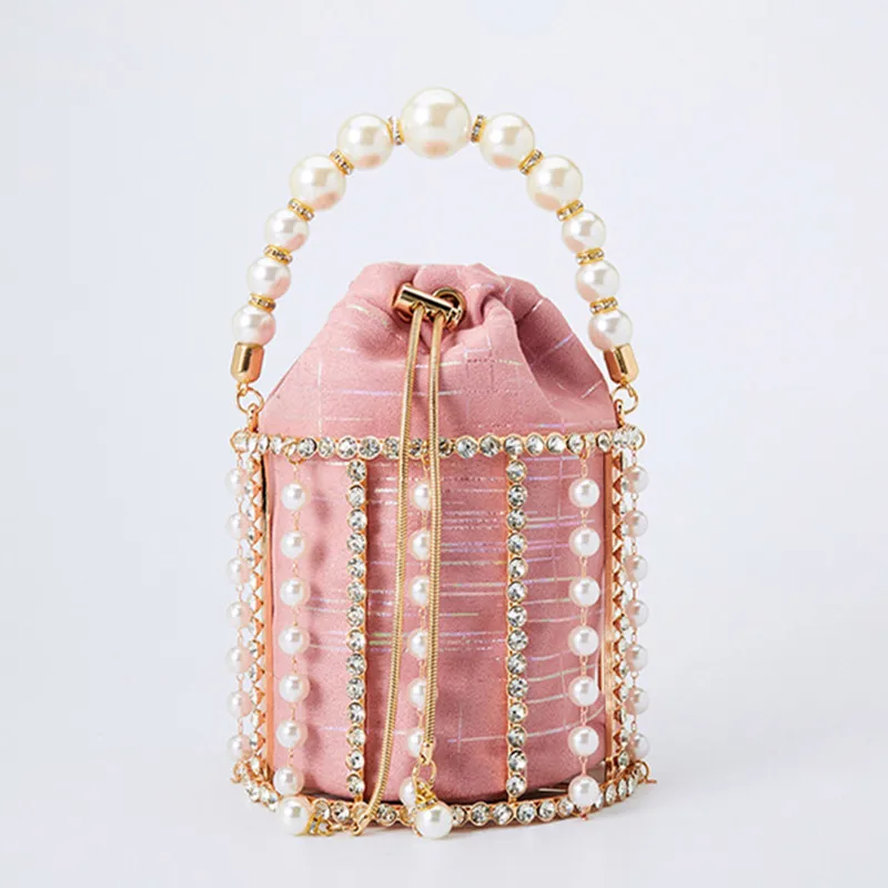 Женские Стразы вечерняя жемчужная Сумка-тоут ручная работа Роскошные Алмазные