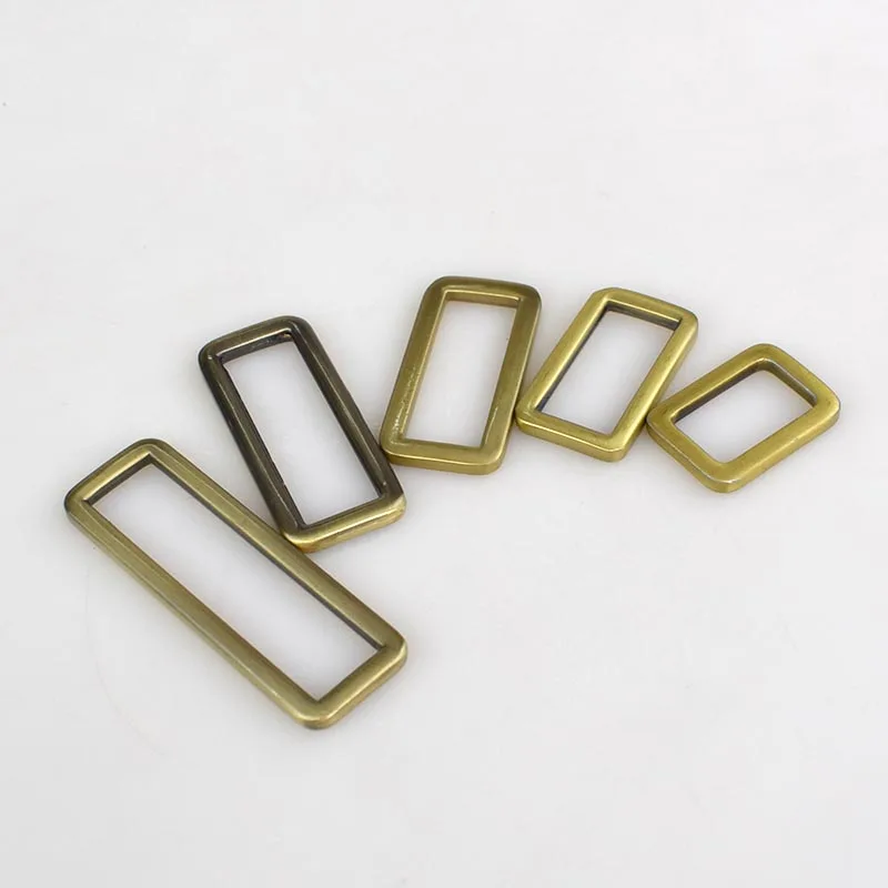 brass 5/10 шт. Meetee металлический мешок пряжки регулируемый ремень лямки застежка для рюкзак обувь с ремешком в виде буквы ошейник аксессуары «сделай сам» - Цвет: brass