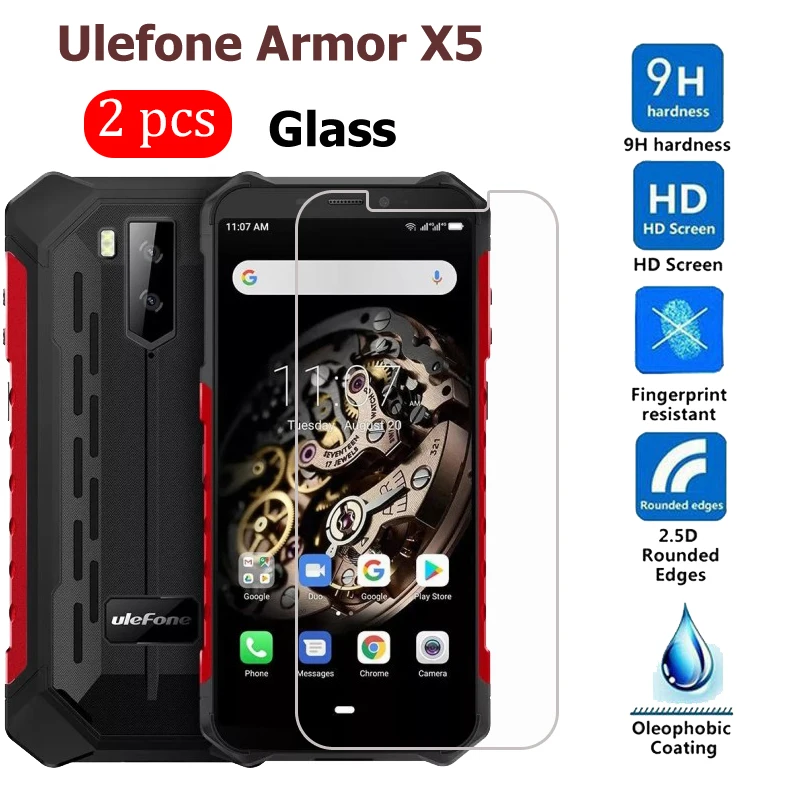 Закаленное стекло для Ulefone Armor X5 2 шт. защитная пленка X 5 9H прочная