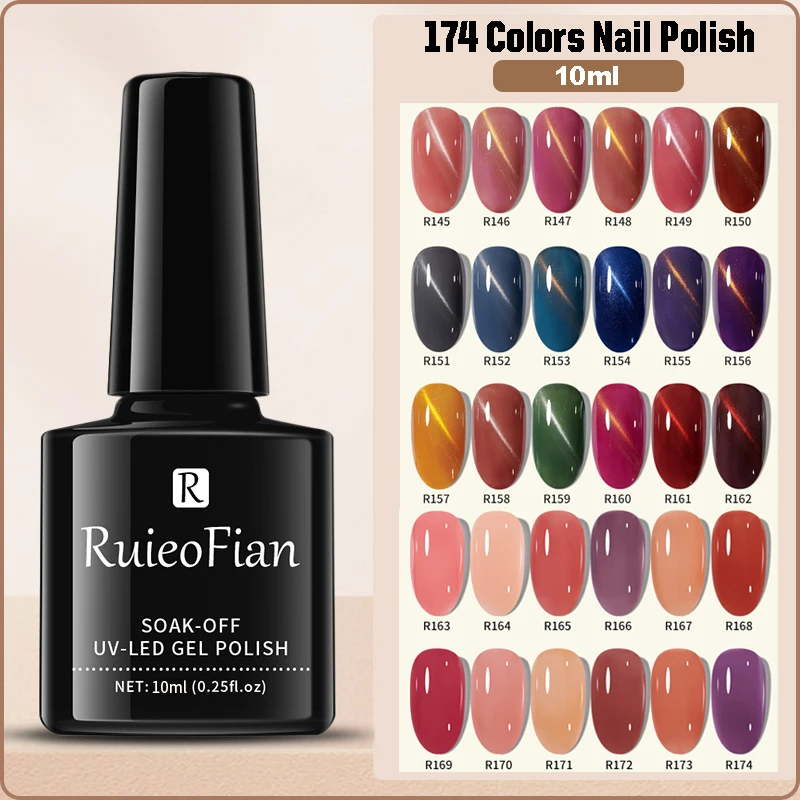 

10ml Gel Nail Polish Red Nude Nail Gel Semi Permanent Solid Nail Gel Varnish Soak Off UV Gel for Base Top Coat