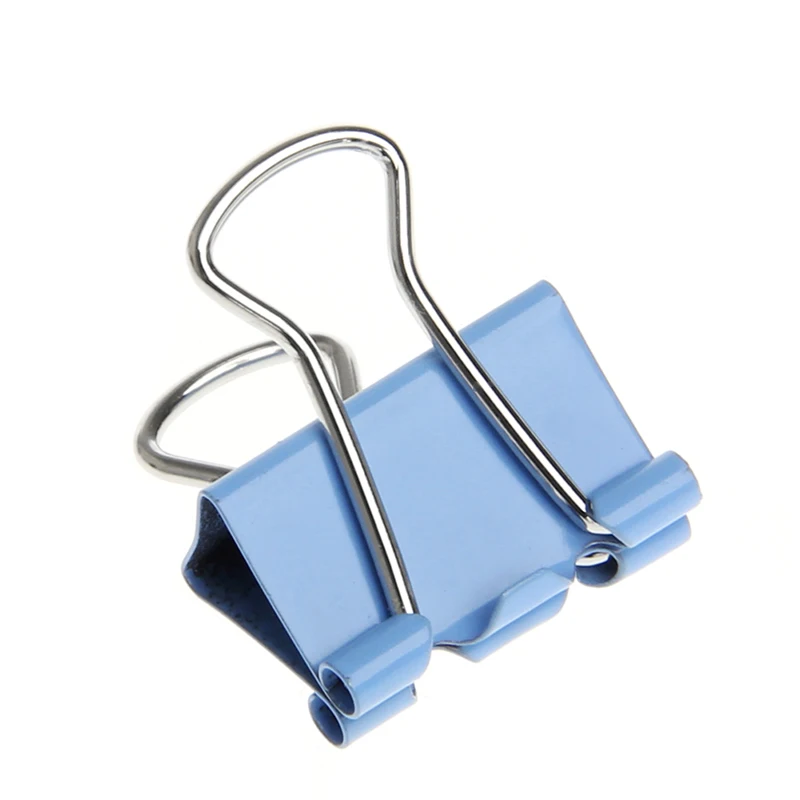 

2021 New 60Pcs Colorful Metal Binder Clips File Paper Clip Office Supplies 15mm Width