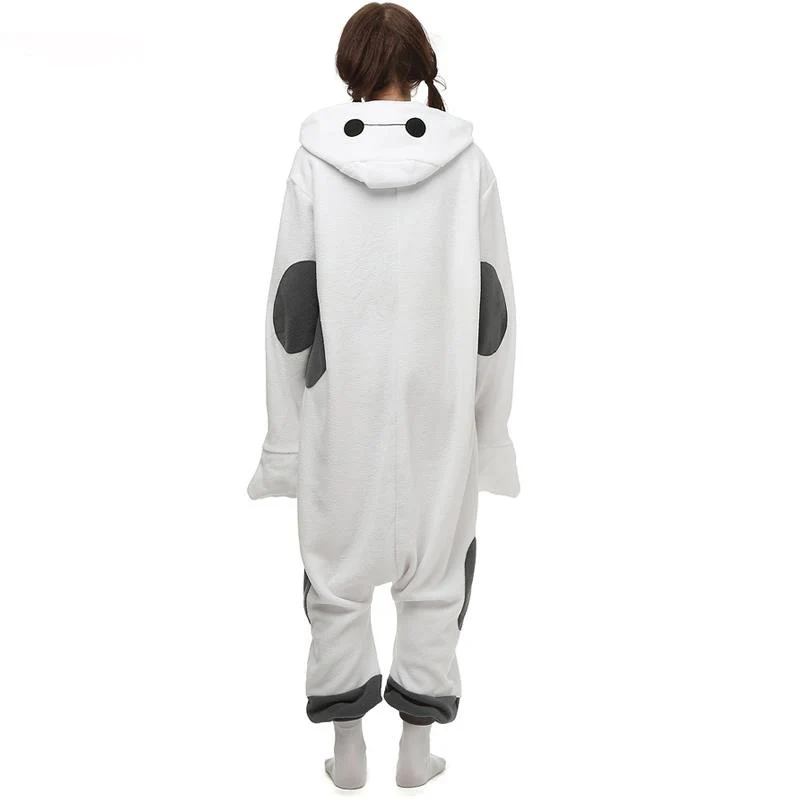 Большой Герой 6 Baymax кигуруми мультфильм пижамы комбинезоны для взрослых флис