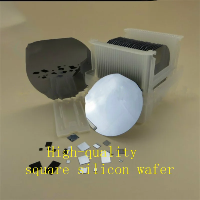 Квадратная однокристальная силиконовая Вафля высокой чистоты/односторонняя