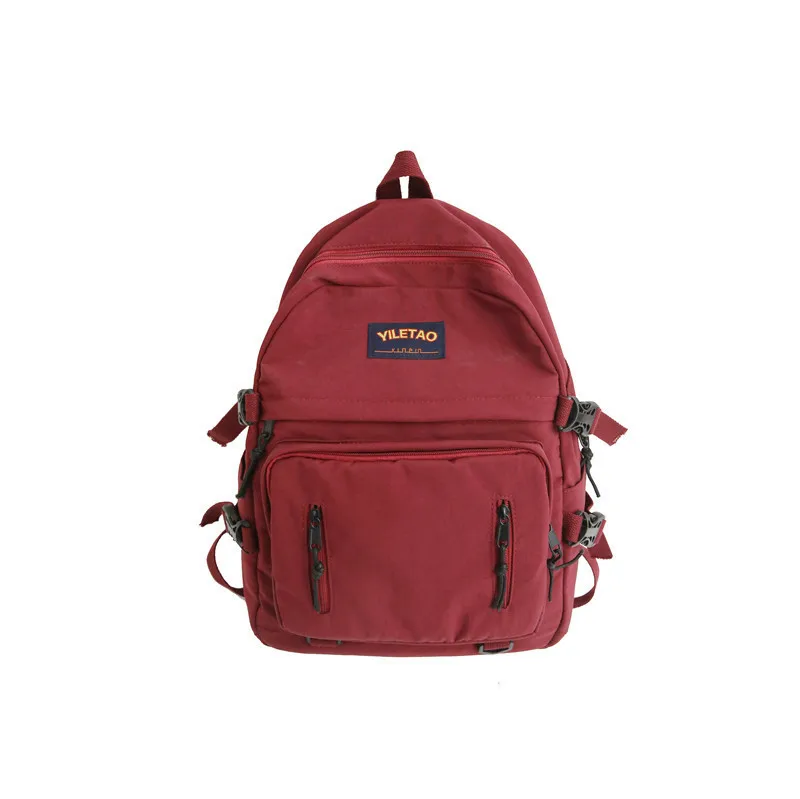 

Fashion New Waterproof Nylon Backpack For Women Multi Pocket Travel Backpacks Female School Bag For Teenage Girls Book Mochilas