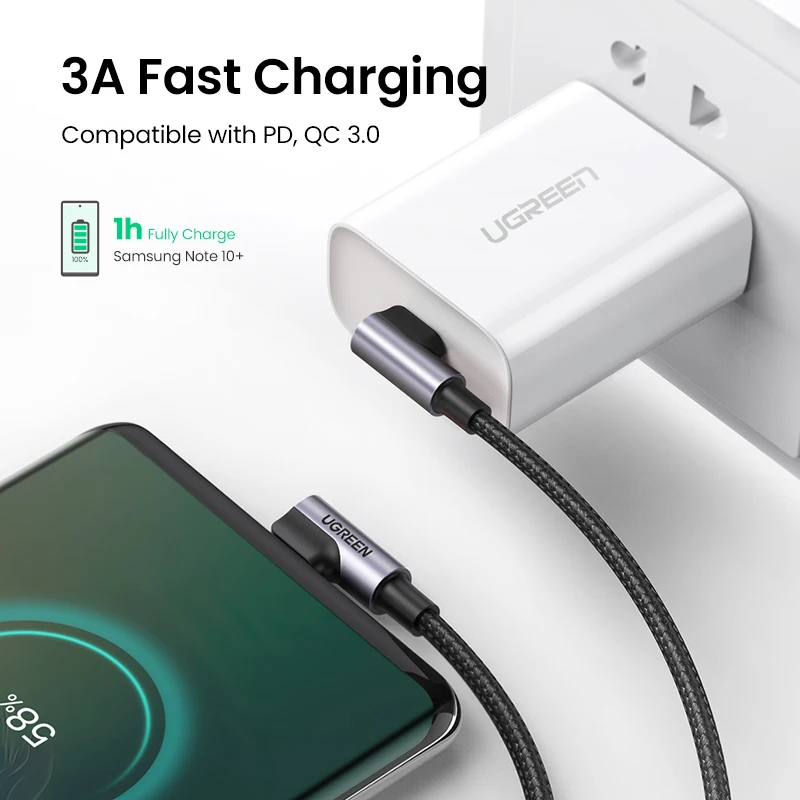 Кабель для зарядки Ugreen USB C к 0.5м/1м/2м|Кабели мобильных телефонов| |