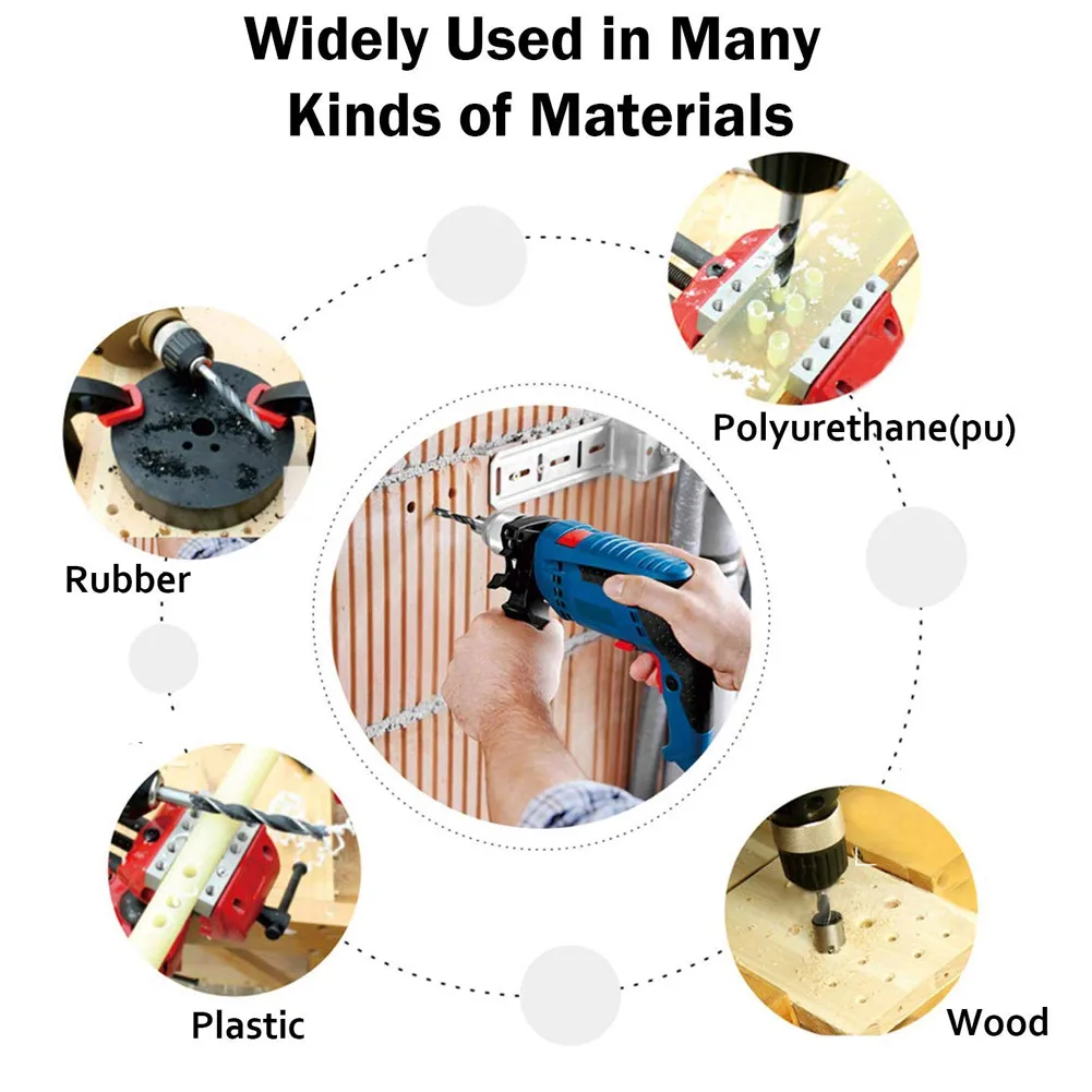 

Newest 7PCS Countersink Drill Bit Set Adjustable Woodworking Chamfering Counter Bits Carpentry Reamer Wood DIY Tool