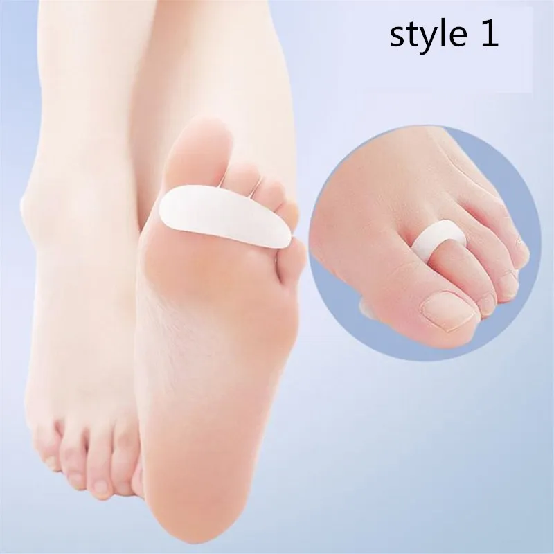 

1 Pair Toe Corrector Bunion Gel Guard Separator For Toes Feet Care Pedicure Pad On The Toe Separators Silicone Finger Protector