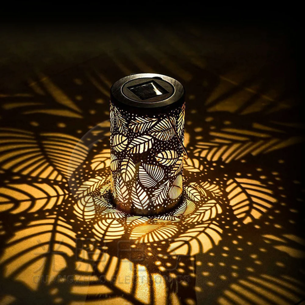 

1Pcs Garden Decoration Light LED Leaves Pattern Solar Light Hanging Glowing Lawn Lamp Ornament Gardening Statue