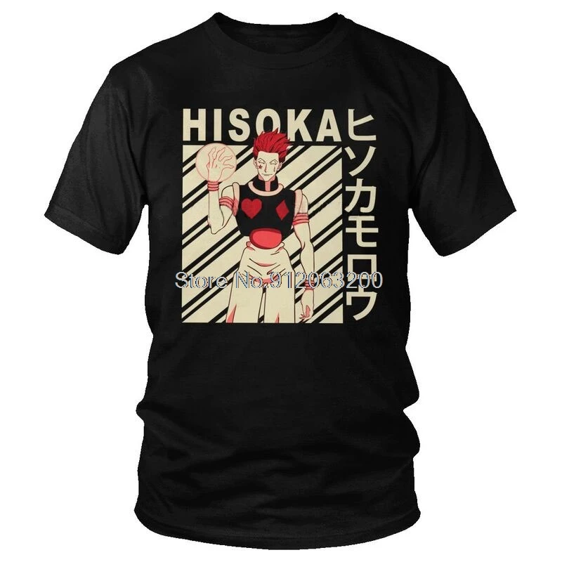

Tvoe Hunter X Hunter T Shirt Men Cotton Printed T-shirt Novelty Tshirt Short Sleeve Anime Manga Hisoka Morow Tee Tops Clothing
