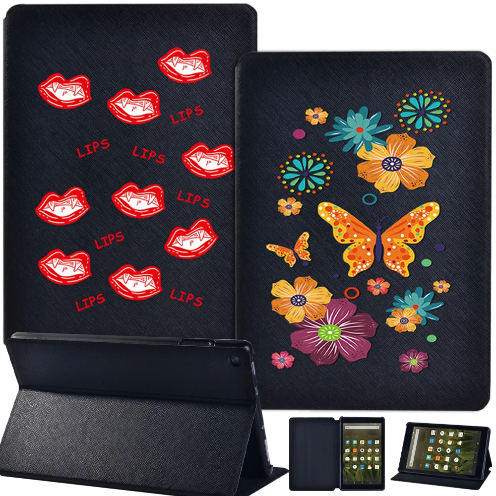 Кожаный защитный чехол-подставка для Amazon Fire7(5th 7th 9th)/HD8 (6th 8th)/HD 10(5th 9th) кожаный |