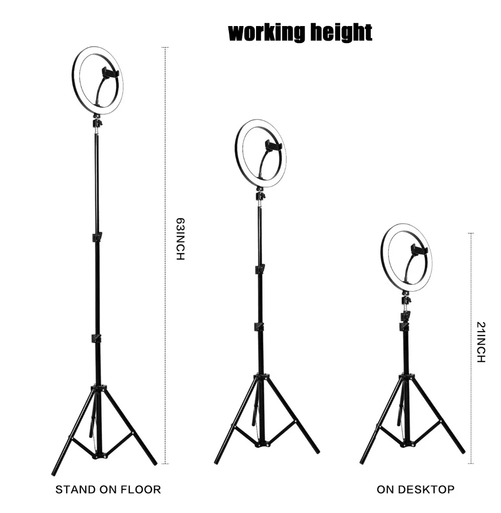 Фотография Youtube светодиодный селфи холодный теплый светильник ing Dimmable светодиодный светильник-кольцо для телефона видео светильник с кольцо для штатива заполняющий светильник