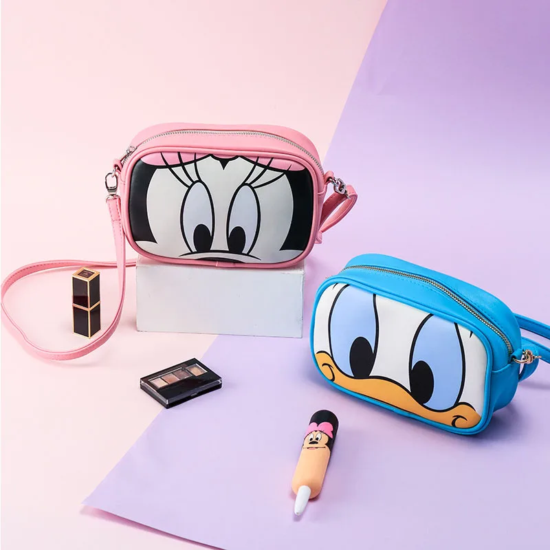 Disney женские Наплечные сумки из ПУ кожи мультики Микки Маус Дональд Дак