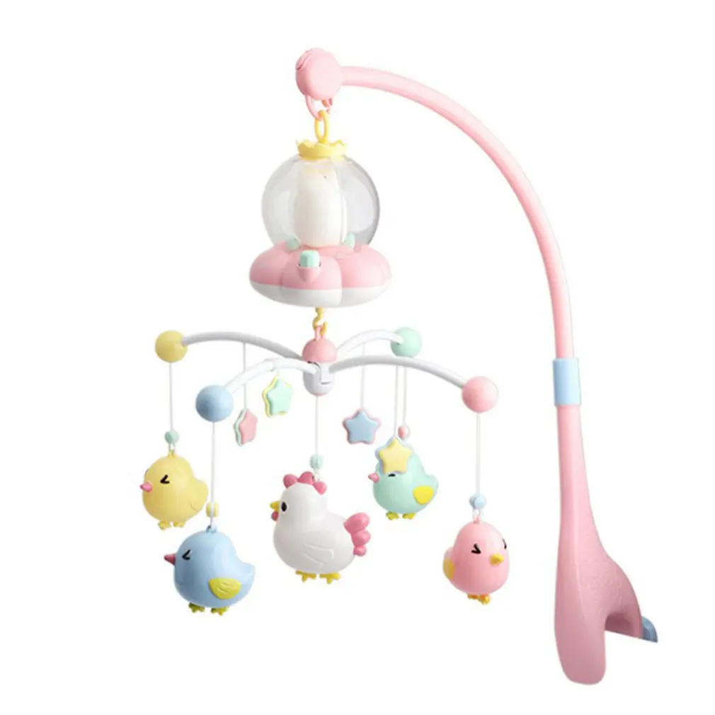

Infant Bedside Bell With Light Touch, Fetal Sound, Rotating Infant Toy With Sound Effect, 0-1 Year Old Rattle Bed Bell