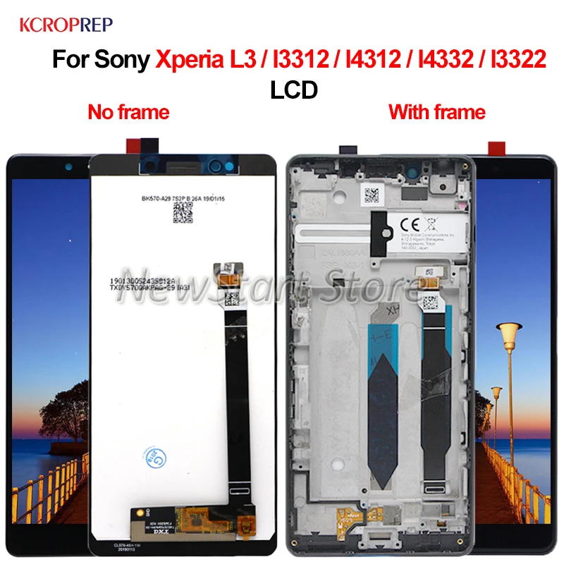 ЖК дисплей и сенсорный датчик в сборе для Sony Xperia L3 I3312 I4312 I4332 I3322 5 7 дюйма запасные