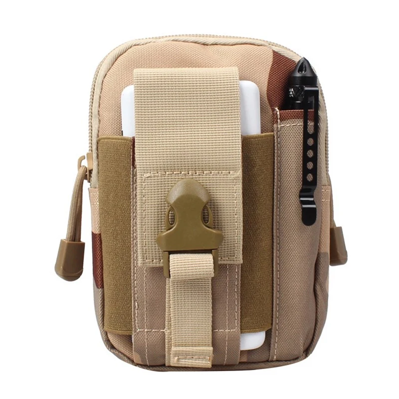 A Men Waist Bag Canvas Fanny Pack Belt Phone Drop Leg Bags Military Zipper Waterproof Phone Waist Packs 6.8 inch Cellphone Bum Bag - Цвет: A