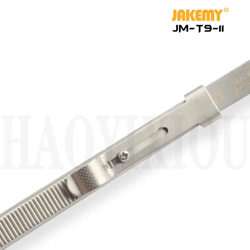 Jakemy 165 мм регулируемый пинцет антистатические пинцеты из нержавеющей стали