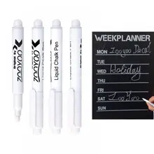 1 шт. белый жидкий мел ручка доска для письма маркерами маркер