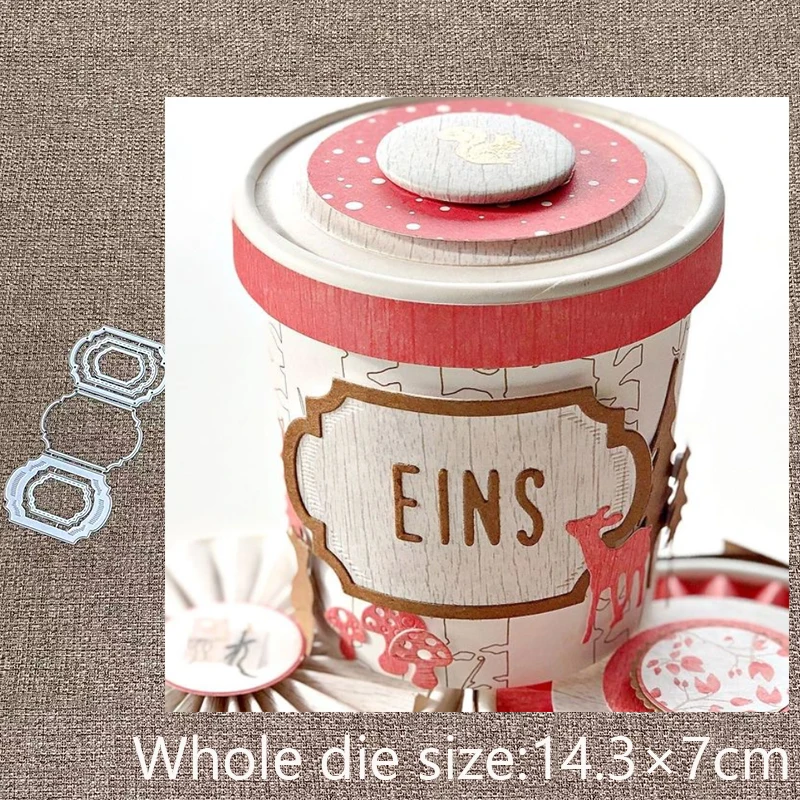 

Металлический трафарет XLDesign, форма для высечки, геометрическая форма, комбинация высечек для скрапбукинга, альбома, бумаги, карточек, тисне...