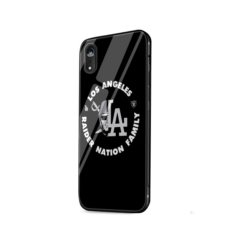 mobile phone case glass for iPhone xr x xs max 7 8 6 6s Plus cover Oakland Raiders |