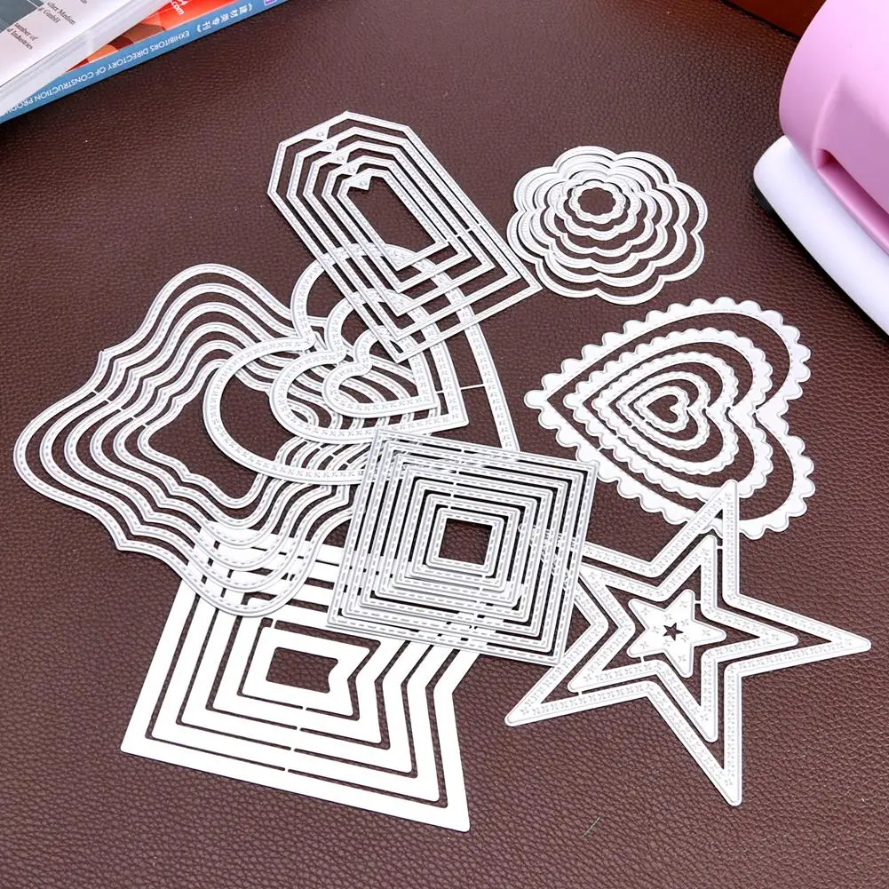 Форма для квадратных открыток с изгибом металлические изделия рукоделия