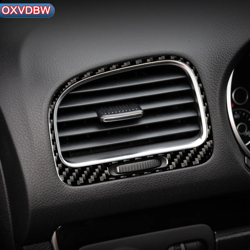 

Auto Interior accessories Side Air Conditioning Vent Trim 3d Carbon Fiber Car Stickers For volkswagen golf 6 mk6 R Accessories