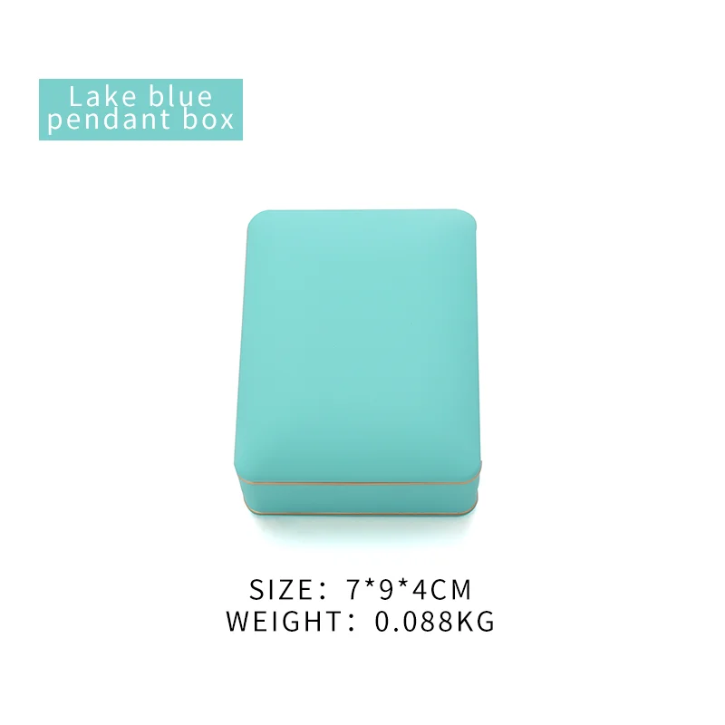 

Синяя светодиодная Подвеска для ювелирных изделий, упаковочная коробка для демонстрации женских сережек, свадебных колец, хранение подарк...